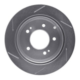 Dynamic Friction 2010-2013 Kia Forte Rear Right Slotted Silver Brake Rotor by Dynamic Friction Company 611-21013R