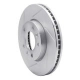 Dynamic Friction 2003-2005 Kia Sedona Front Left Slotted Silver Brake Rotor by Dynamic Friction Company 611-21022L