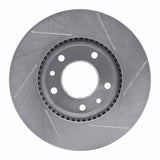Dynamic Friction 2003-2005 Kia Sedona Front Left Slotted Silver Brake Rotor by Dynamic Friction Company 611-21022L