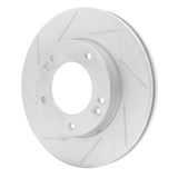 Dynamic Friction 2007-2009 Kia Sorento Front Left Slotted Silver Brake Rotor by Dynamic Friction Company 611-21025L