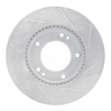Dynamic Friction 2007-2009 Kia Sorento Front Left Slotted Silver Brake Rotor by Dynamic Friction Company 611-21025L