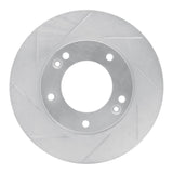 Dynamic Friction 2007-2009 Kia Sorento Front Left Slotted Silver Brake Rotor by Dynamic Friction Company 611-21025L