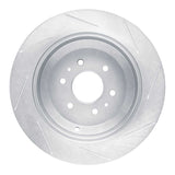 Dynamic Friction 2009-2010 Kia Borrego Rear Left Slotted Silver Brake Rotor by Dynamic Friction Company 611-21027L