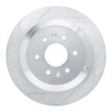 Dynamic Friction 2009-2010 Kia Borrego Rear Left Slotted Silver Brake Rotor by Dynamic Friction Company 611-21027L
