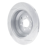 Dynamic Friction 2009-2010 Kia Borrego Rear Left Slotted Silver Brake Rotor by Dynamic Friction Company 611-21027L