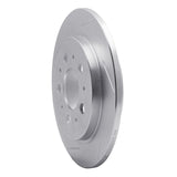 Dynamic Friction 1988-1994 Volvo 740/745/760/780 Rear Left Slotted Silver Brake Rotor by Dynamic Friction Company 611-27014L