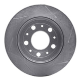Dynamic Friction 1988-1994 Volvo 740/745/760/780 Rear Left Slotted Silver Brake Rotor by Dynamic Friction Company 611-27014L