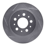 Dynamic Friction 1988-1994 Volvo 740/745/760/780 Rear Left Slotted Silver Brake Rotor by Dynamic Friction Company 611-27014L