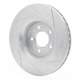Dynamic Friction 1998-2004 Volvo C70/S70/V70 Front Left Slotted Silver Brake Rotor by Dynamic Friction Company 611-27022L