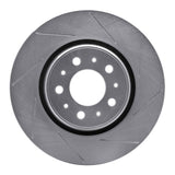 Dynamic Friction 1998-2004 Volvo C70/S70/V70 Front Right Slotted Silver Brake Rotor by Dynamic Friction Company 611-27022R
