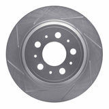 Dynamic Friction 1999-2009 Volvo S60/S80/V70/XC70 Rear Left Slotted Silver Brake Rotor by Dynamic Friction Company 611-27024L