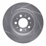 Dynamic Friction 1999-2009 Volvo S60/S80/V70/XC70 Rear Right Slotted Silver Brake Rotor by Dynamic Friction Company 611-27024R
