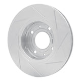 Dynamic Friction 2000-2004 Volvo S40/V40 Front Left Slotted Silver Brake Rotor by Dynamic Friction Company 611-27026L