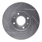 Dynamic Friction 2000-2004 Volvo S40/V40 Front Right Slotted Silver Brake Rotor by Dynamic Friction Company 611-27026R