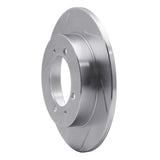 Dynamic Friction 2000-2007 Volvo S40 Rear Left Slotted Silver Brake Rotor by Dynamic Friction Company 611-27027L