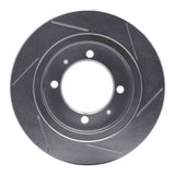 Dynamic Friction 2000-2007 Volvo S40 Rear Left Slotted Silver Brake Rotor by Dynamic Friction Company 611-27027L