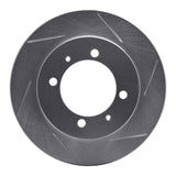Dynamic Friction 2000-2007 Volvo S40 Rear Right Slotted Silver Brake Rotor by Dynamic Friction Company 611-27027R
