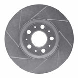 Dynamic Friction 1999-2009 Volvo S60/S80/V70/XC70 Front Right Slotted Silver Brake Rotor by Dynamic Friction Company 611-27028R