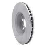 Dynamic Friction 1999-2009 Volvo S60/S80/V70/XC70 Front Right Slotted Silver Brake Rotor by Dynamic Friction Company 611-27028R