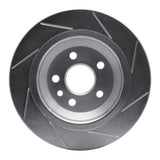 Dynamic Friction 2007-2018 Volvo S60/S60 Cross Country Rear Left Slotted Silver Brake Rotor by Dynamic Friction Company 611-27035L