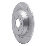 Dynamic Friction 2007-2018 Volvo S60/S60 Cross Country Rear Right Slotted Silver Brake Rotor by Dynamic Friction Company 611-27035R