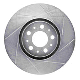 Dynamic Friction 2003-2009 Volvo S60/XC90 Front Right Slotted Silver Brake Rotor by Dynamic Friction Company 611-27038R