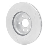 Dynamic Friction 2007-2018 Land Rover Range Rover Evoque Front Left Slotted Silver Brake Rotor by Dynamic Friction Company 611-27041L