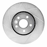 Dynamic Friction 2007-2018 Land Rover LR2 Front Left Slotted Silver Brake Rotor by Dynamic Friction Company 611-27042L