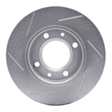 Dynamic Friction 1989-1991 Peugeot 405 Rear Right Slotted Silver Brake Rotor by Dynamic Friction Company 611-28005R