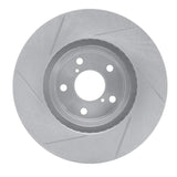 Dynamic Friction 1984-1985 BMW 318i Front Right Slotted Silver Brake Rotor