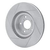Dynamic Friction 1984-1985 BMW 318i Front Right Slotted Silver Brake Rotor