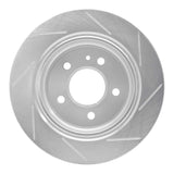 Dynamic Friction 1988-1994 BMW 740i Rear Left Slotted Silver Brake Rotor by Dynamic Friction Company 611-31025L