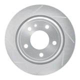 Dynamic Friction 1988-1994 BMW 740i Rear Left Slotted Silver Brake Rotor by Dynamic Friction Company 611-31025L