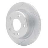 Dynamic Friction 1988-1991 BMW M3 Rear Left Slotted Silver Brake Rotor by Dynamic Friction Company 611-31026L