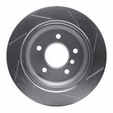 Dynamic Friction 1996-2003 BMW 525i Rear Left Slotted Silver Brake Rotor by Dynamic Friction Company 611-31044L