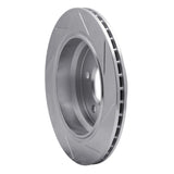Dynamic Friction 1996-2003 BMW 525i Rear Left Slotted Silver Brake Rotor by Dynamic Friction Company 611-31044L