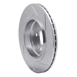 Dynamic Friction 1999-2006 BMW 323i Rear Right Slotted Silver Brake Rotor by Dynamic Friction Company 611-31047R
