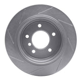 Dynamic Friction 2001-2005 BMW 325ix Rear Right Slotted Silver Brake Rotor by Dynamic Friction Company 611-31052R
