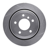 Dynamic Friction 2001-2005 BMW 325ix Rear Right Slotted Silver Brake Rotor by Dynamic Friction Company 611-31052R