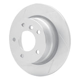Dynamic Friction 2003-2006 BMW Z4 Rear Left Slotted Silver Brake Rotor by Dynamic Friction Company 611-31060L