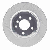 Dynamic Friction 2006-2015 BMW 325ci (Mexico) Rear Left Slotted Silver Brake Rotor by Dynamic Friction Company 611-31070L
