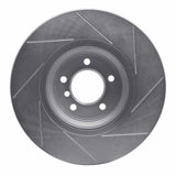 Dynamic Friction 2007-2015 BMW 325ci (Mexico) Front Left Slotted Silver Brake Rotor by Dynamic Friction Company 611-31082L