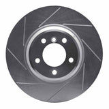Dynamic Friction 2007-2015 BMW 325ci (Mexico) Front Left Slotted Silver Brake Rotor by Dynamic Friction Company 611-31082L
