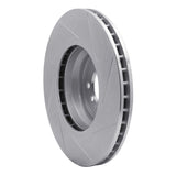 Dynamic Friction 2007-2015 BMW 325ci (Mexico) Front Left Slotted Silver Brake Rotor by Dynamic Friction Company 611-31082L