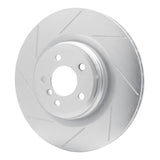 Dynamic Friction 2009-2019 BMW 550i GT Rear Left Slotted Silver Brake Rotor by Dynamic Friction Company 611-31095L