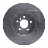 Dynamic Friction 2011-2019 BMW 535d Front Right Slotted Silver Brake Rotor by Dynamic Friction Company 611-31097R