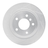 Dynamic Friction 2009-2016 BMW Z4 Rear Left Slotted Silver Brake Rotor by Dynamic Friction Company 611-31098L