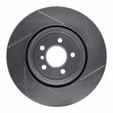 Dynamic Friction 2010-2019 BMW 535i Rear Left Slotted Silver Brake Rotor by Dynamic Friction Company 611-31106L