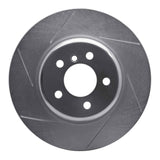 Dynamic Friction 2010-2019 BMW 535i Rear Left Slotted Silver Brake Rotor by Dynamic Friction Company 611-31106L