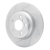 Dynamic Friction 2012-2020 BMW 328i RWD Rear Left Slotted Silver Brake Rotor by Dynamic Friction Company 611-31109L